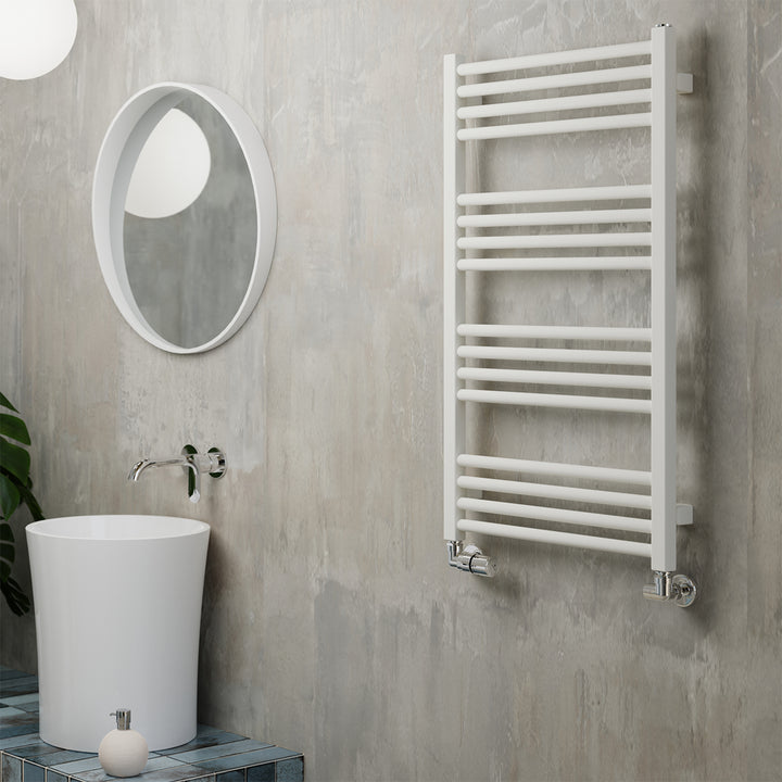 Fiona - White Towel Radiator - H900mm x W500mm