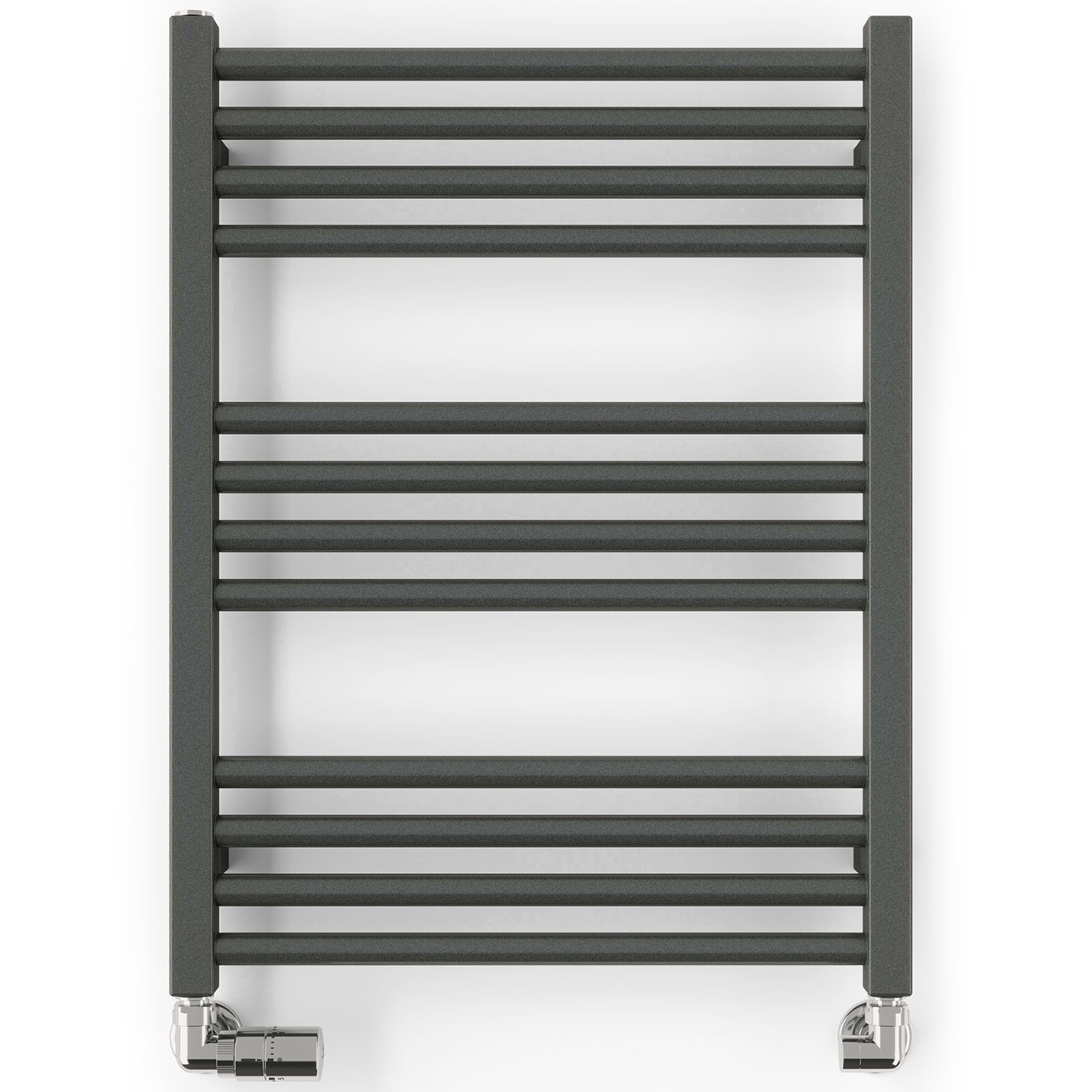 Fiona - Sparkling Grey Towel Radiator - H660mm x W500mm