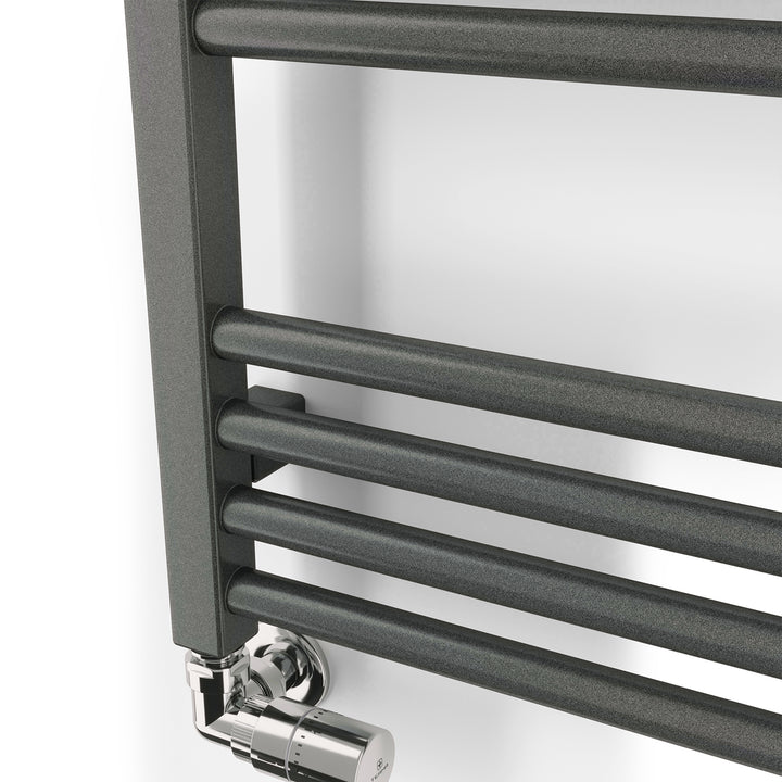 Fiona - Sparkling Grey Towel Radiator - H900mm x W500mm