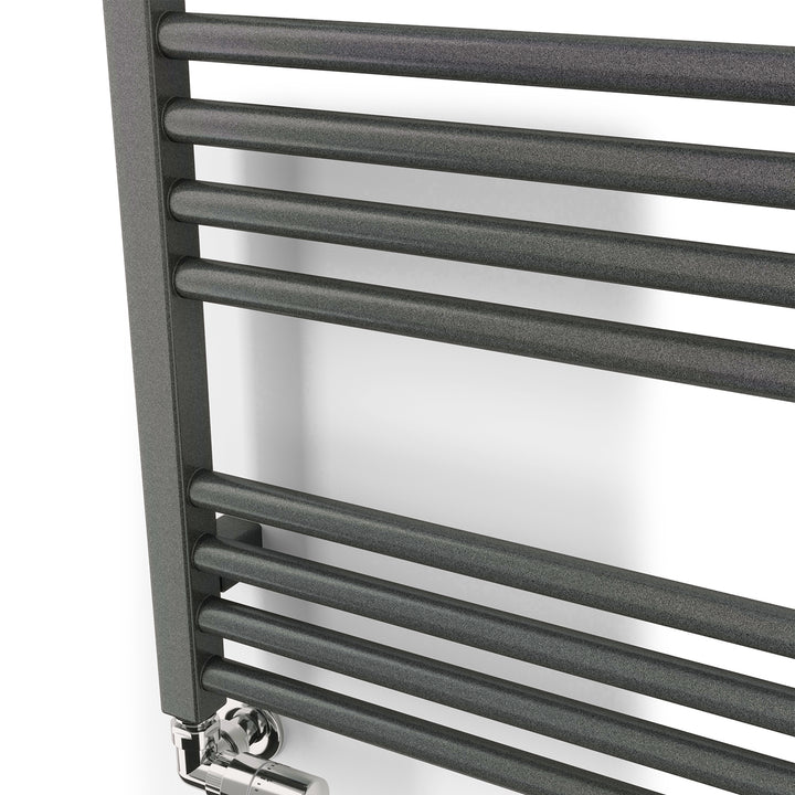 Fiona - Sparkling Grey Towel Radiator - H1380mm x W500mm