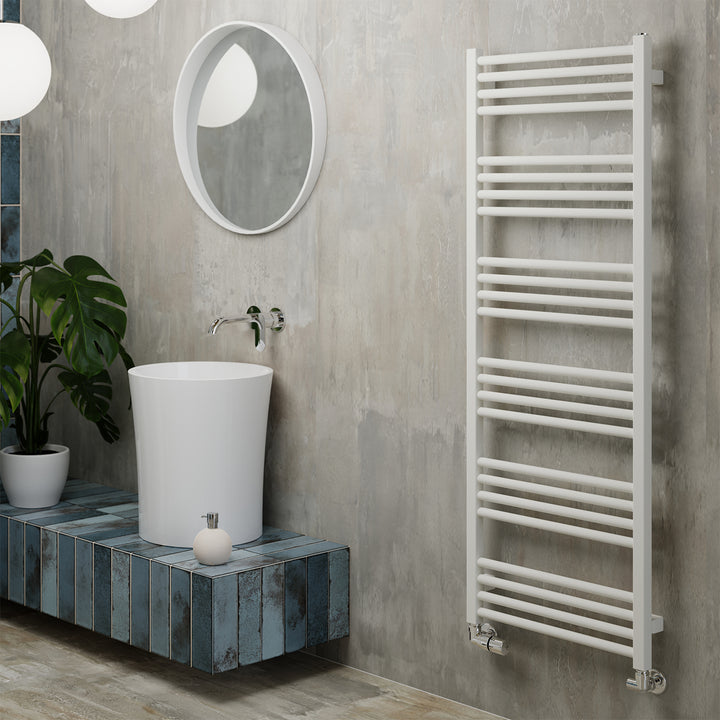 Fiona - White Towel Radiator - H1380mm x W500mm