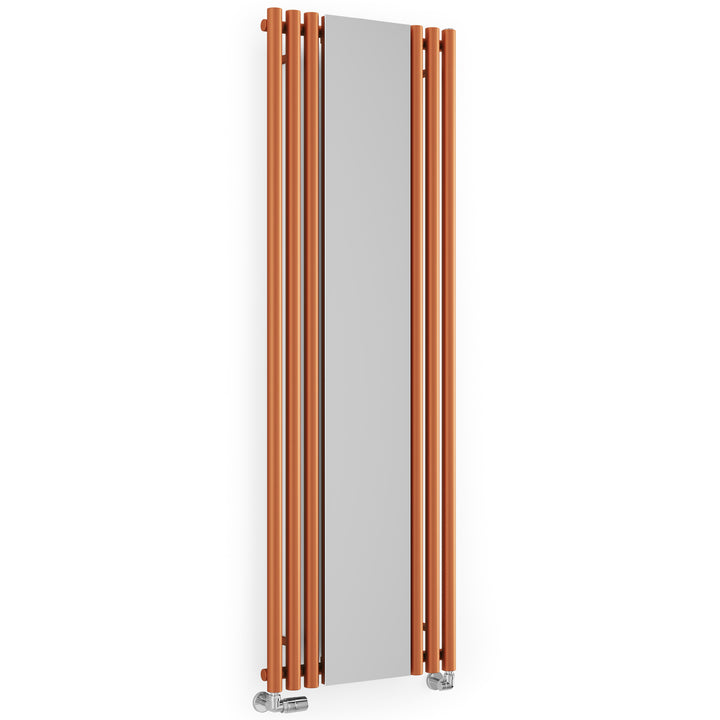 Rolo-Mirror - Copper Vertical Designer Radiator H1800mm x W590mm Single Panel