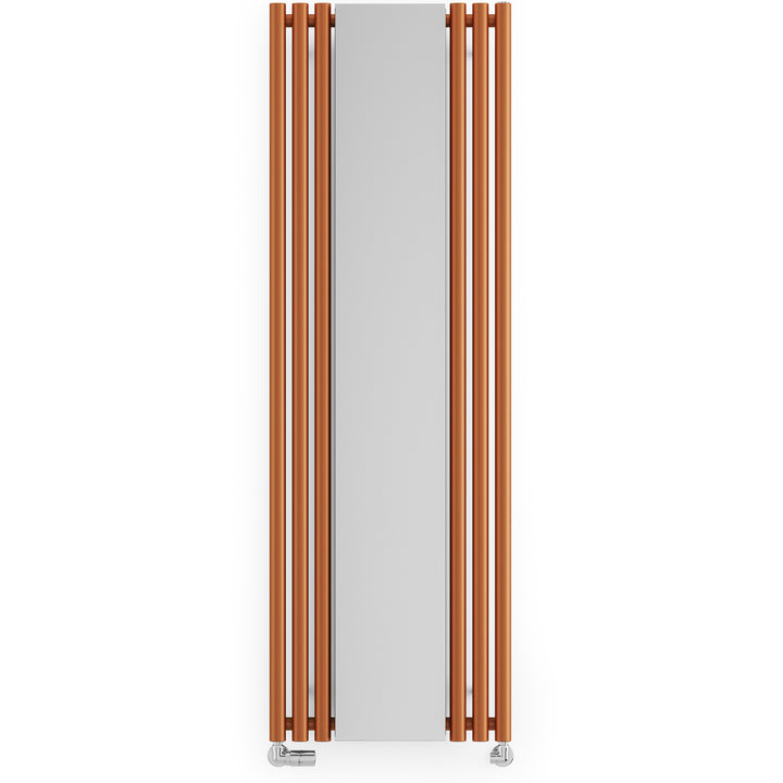 Rolo-Mirror - Copper Vertical Designer Radiator H1800mm x W590mm Single Panel