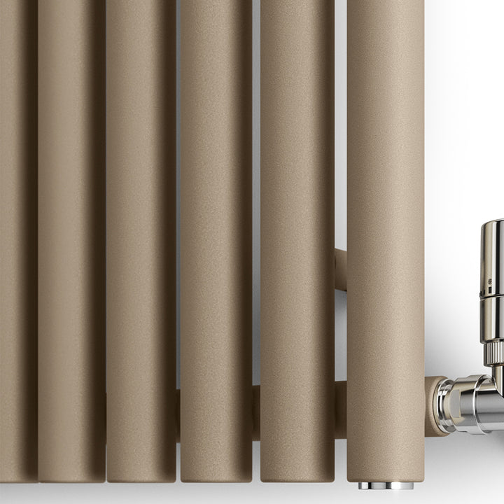Rolo-Room - Quartz Mocha Vertical Designer Radiator H1200mm x W590mm Single Panel