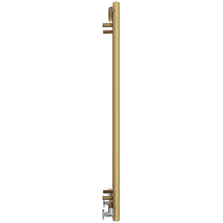Rolo-Room - Brass Vertical Designer Radiator H1200mm x W590mm Single Panel