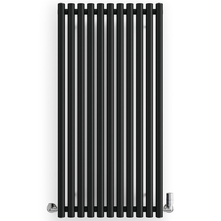 Rolo-Room - Black Vertical Designer Radiator H1200mm x W590mm Single Panel