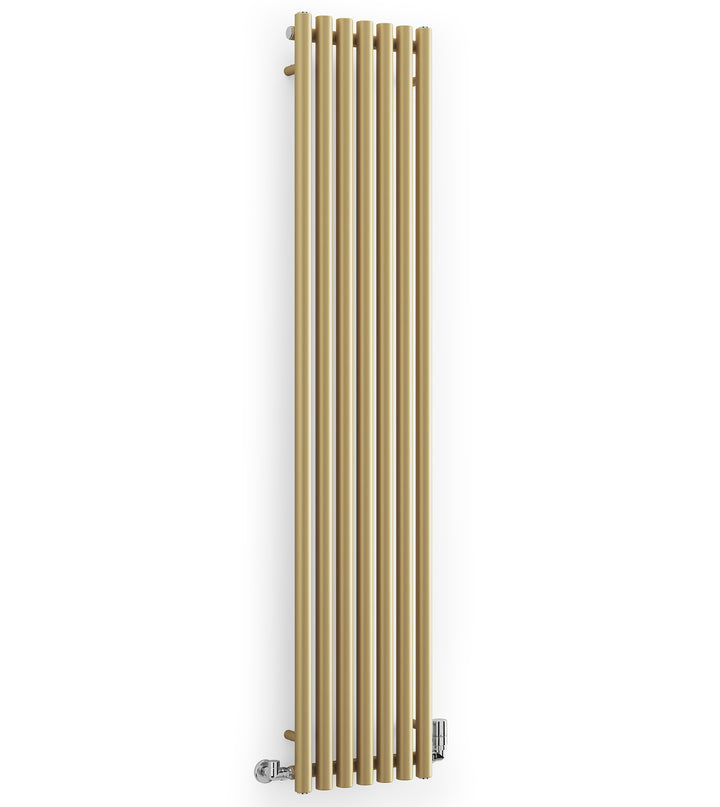 Rolo-Room - Brass Vertical Designer Radiator H1800mm x W370mm Single Panel