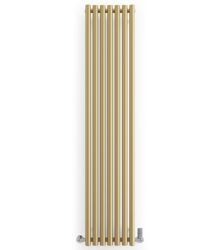 Rolo-Room - Brass Vertical Designer Radiator H1800mm x W370mm Single Panel