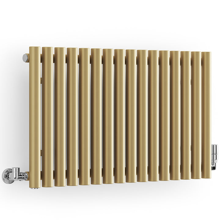 Rolo-Room - Brass Horizontal Designer Radiator H500mm x W865mm Single Panel