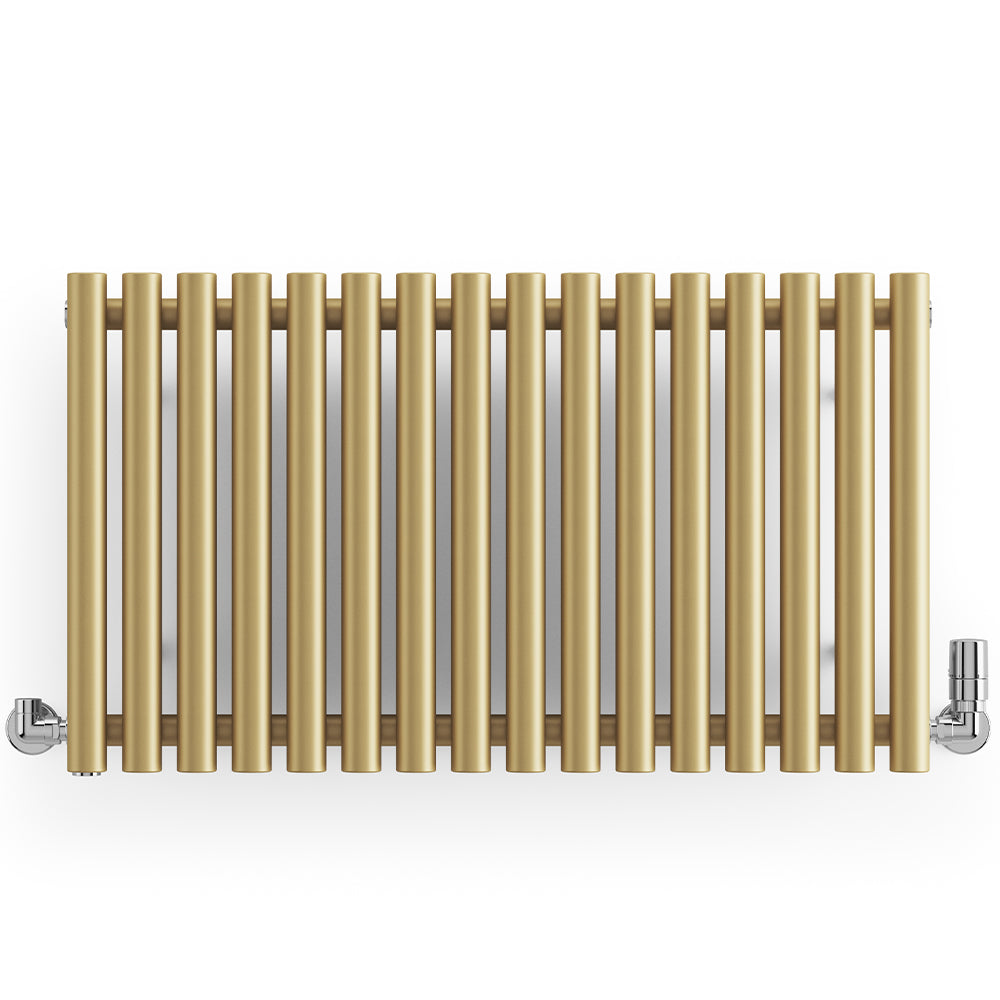 Rolo-Room - Brass Horizontal Designer Radiator H500mm x W865mm Single Panel