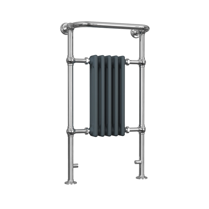 Arundel - Anthracite Traditional Towel Radiator - H963mm x W538mm - Floor Standing