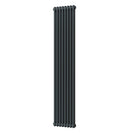 Alpha - Anthracite Vertical Column Radiator H1800mm x W372mm 2 Column - Feet Included