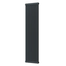 Alpha - Anthracite Vertical Column Radiator H1800mm x W460mm 2 Column