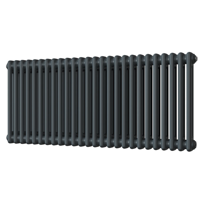 Alpha - Anthracite Column Radiator H500mm x W1164mm 2 Column - Feet Included