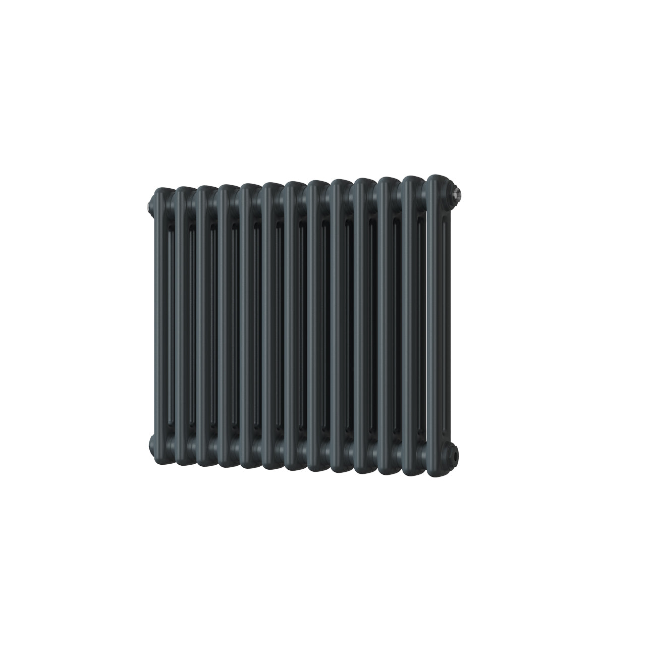 Alpha - Anthracite Column Radiator H500mm x W592mm 2 Column - Feet Included