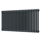 Alpha - Anthracite Column Radiator H600mm x W1164mm 2 Column - Feet Included