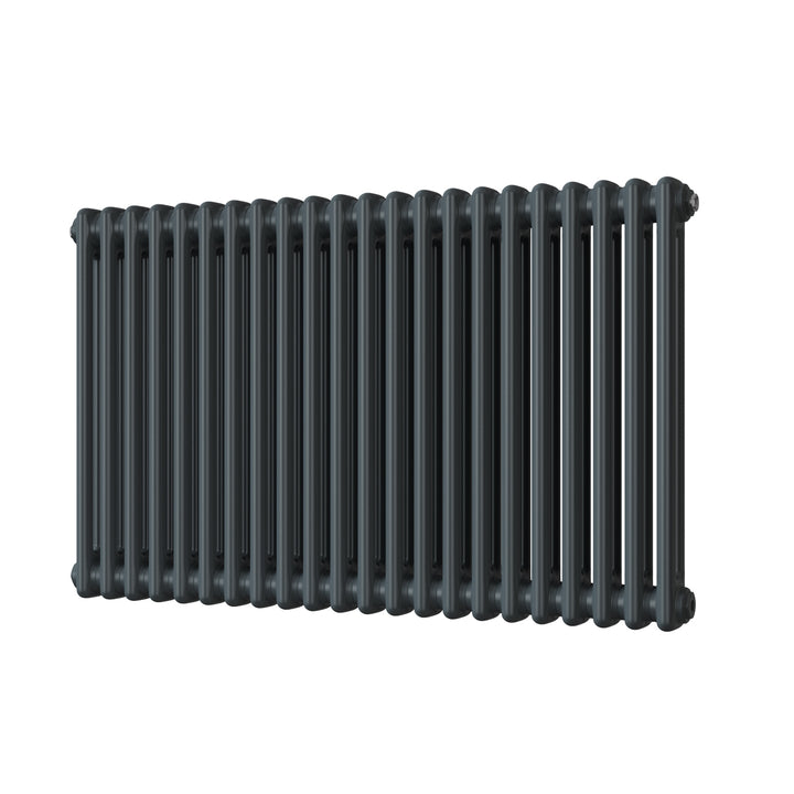 Alpha - Anthracite Column Radiator H600mm x W988mm 2 Column - Feet Included
