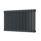 Alpha - Anthracite Column Radiator H600mm x W988mm 2 Column - Feet Included