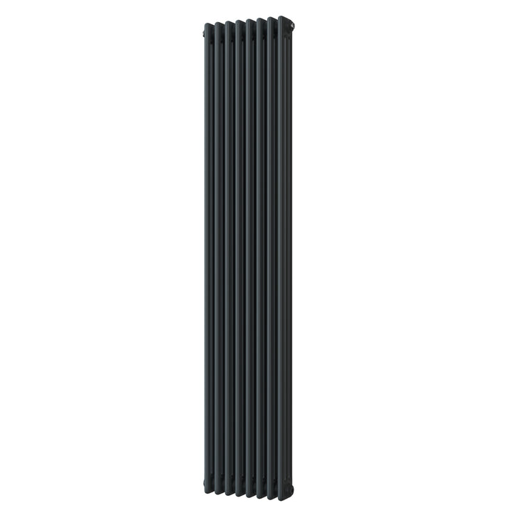 Alpha - Anthracite Vertical Column Radiator H1800mm x W376mm 3 Column