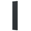 Alpha - Anthracite Vertical Column Radiator H1800mm x W376mm 3 Column