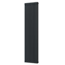 Alpha - Anthracite Vertical Column Radiator H1800mm x W465mm 3 Column - Feet Included