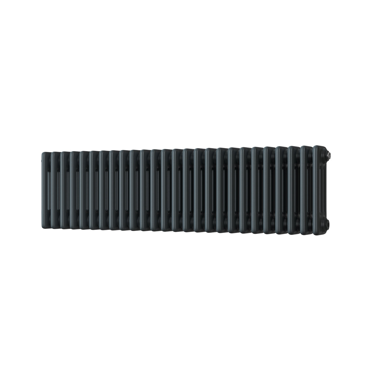 Alpha - Anthracite Column Radiator H300mm x W1177mm 3 Column
