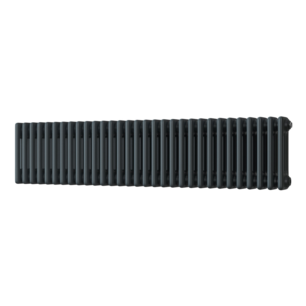 Alpha - Anthracite Column Radiator H300mm x W1355mm 3 Column - Feet Included