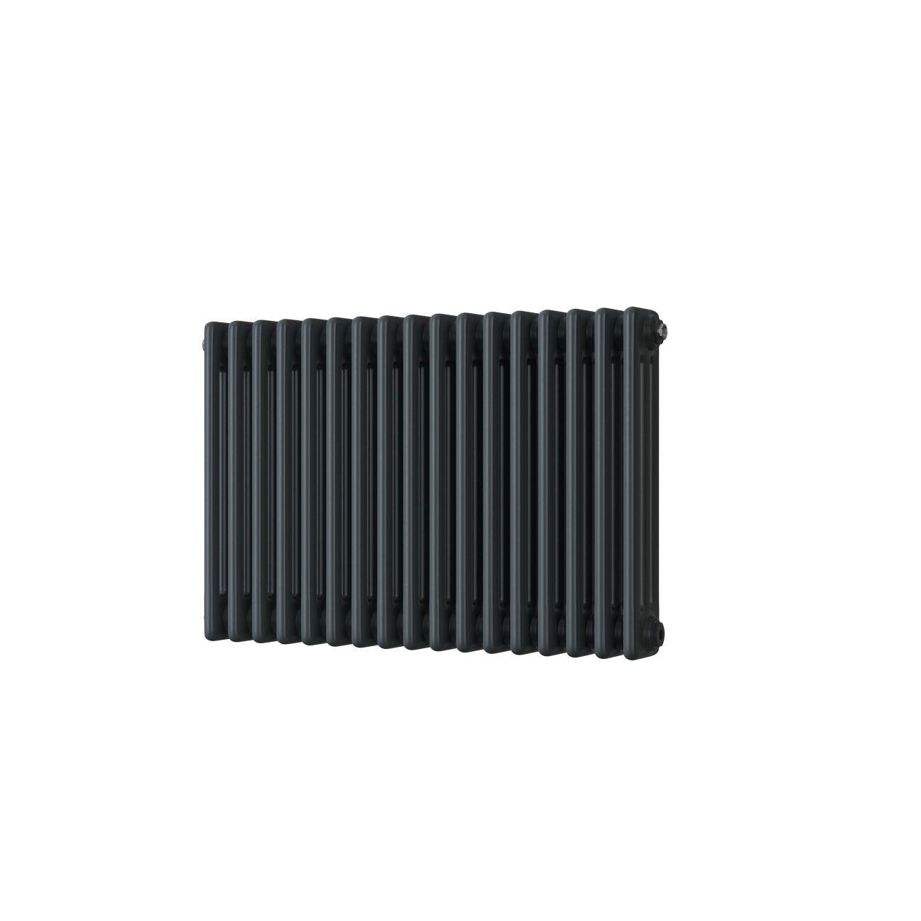 Alpha - Anthracite Column Radiator H500mm x W777mm 3 Column - Feet Included