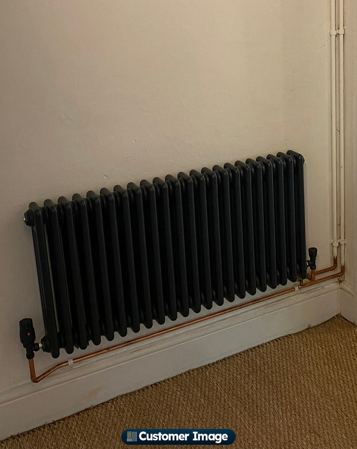 Alpha - Anthracite Column Radiator H500mm x W999mm 3 Column - Feet Included