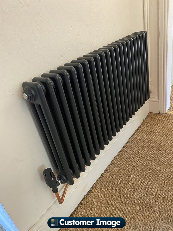 Alpha - Anthracite Column Radiator H500mm x W999mm 3 Column - Feet Included