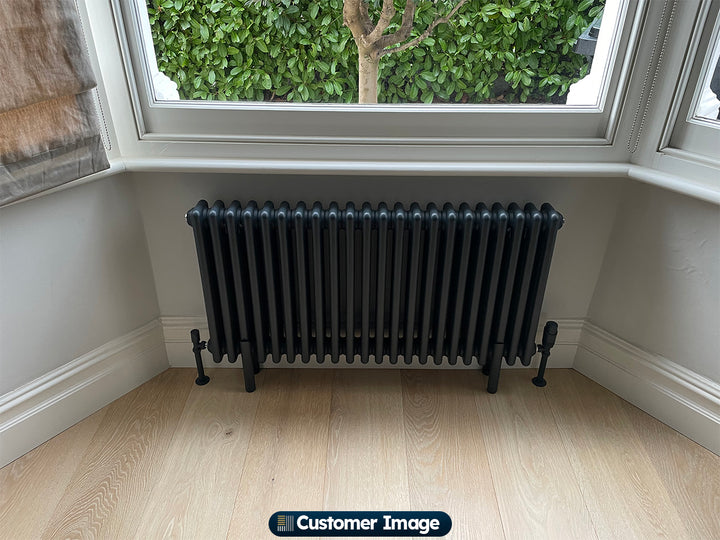 Alpha - Anthracite Column Radiator H500mm x W999mm 3 Column - Feet Included