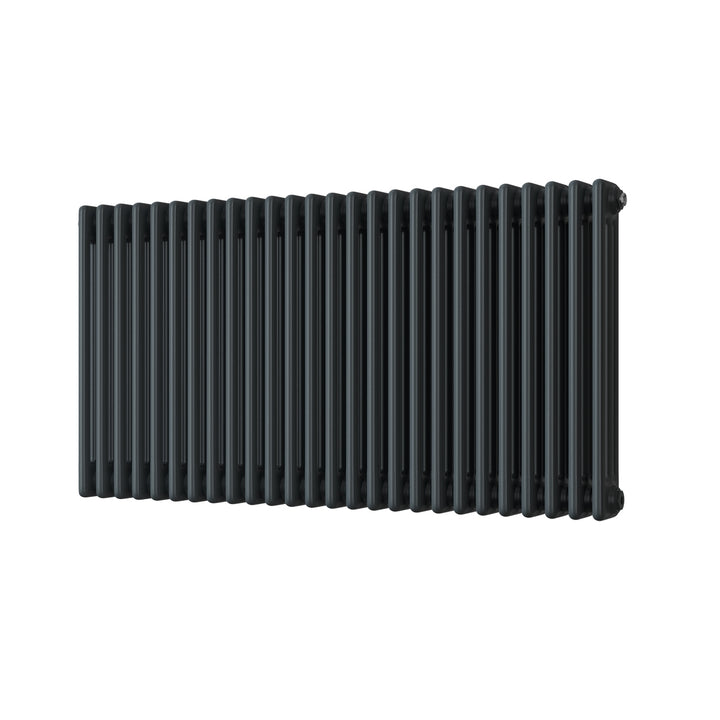 Alpha - Anthracite Column Radiator H600mm x W1177mm 3 Column