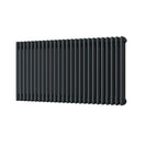 Alpha - Anthracite Column Radiator H600mm x W1177mm 3 Column - Feet Included