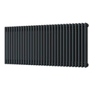 Alpha - Anthracite Column Radiator H600mm x W1355mm 3 Column