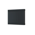 Alpha - Anthracite Column Radiator H600mm x W777mm 3 Column - Feet Included