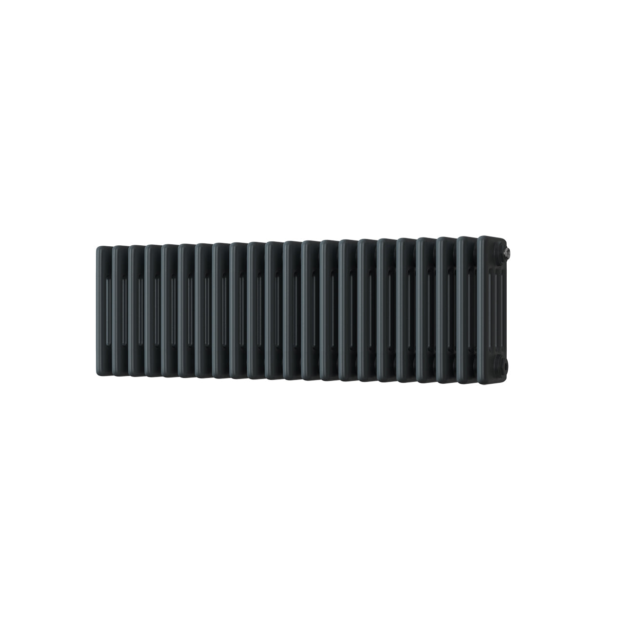 Anthracite Column Radiator H300mm x W988mm 4 Column - Alpha | UK Radiators