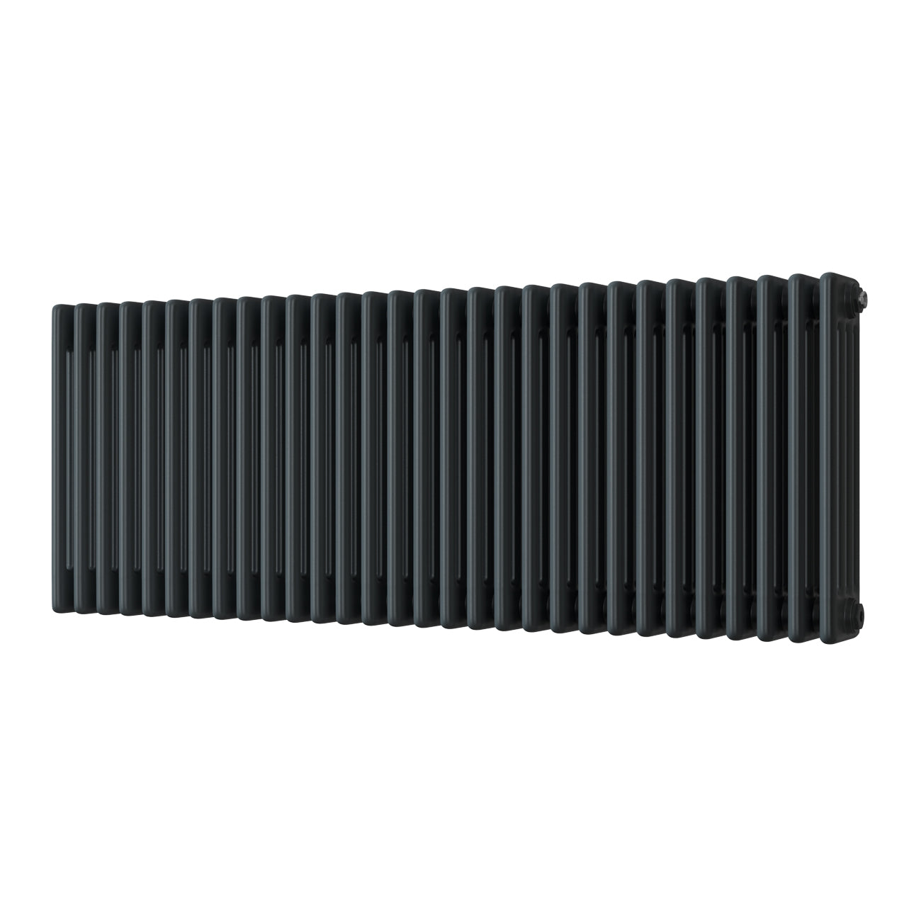Alpha - Anthracite Column Radiator H500mm x W1340mm 4 Column - Feet Included