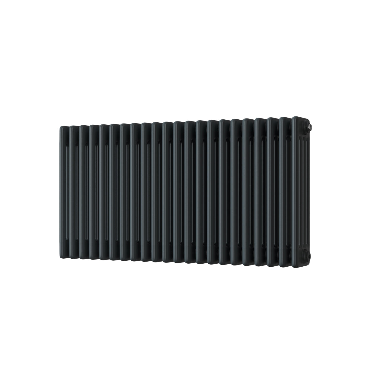 Alpha - Anthracite Column Radiator H500mm x W988mm 4 Column  - Feet Included