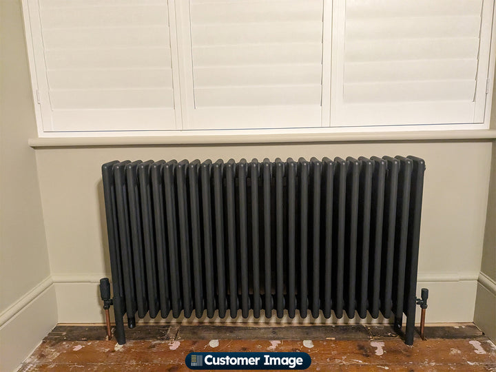 Alpha - Anthracite Column Radiator H600mm x W1164mm 4 Column