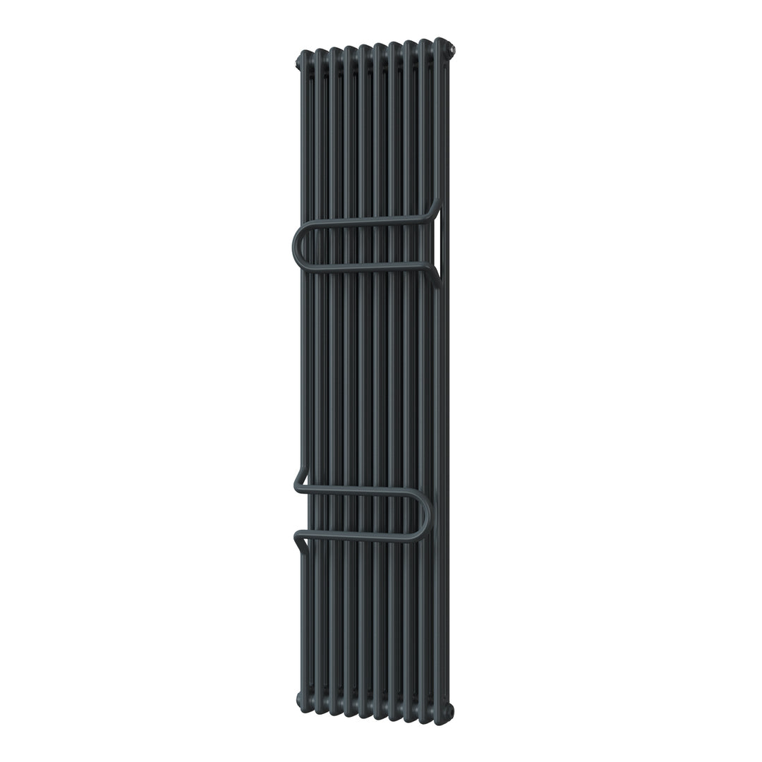 Anthracite Vertical Towel Bar Column Radiator H1800mm x W460mm