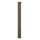 Alpha - Antique Brass Vertical Column Radiator H1800mm x W196mm 2 Column