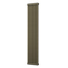 Alpha - Antique Brass Vertical Column Radiator H1800mm x W372mm 2 Column