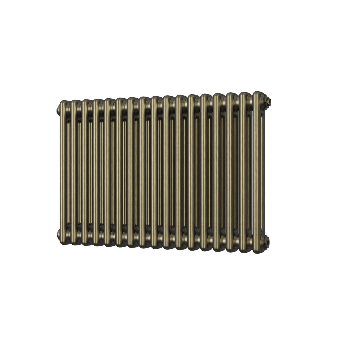 Alpha - Antique Brass Column Radiator H500mm x W768mm 2 Column