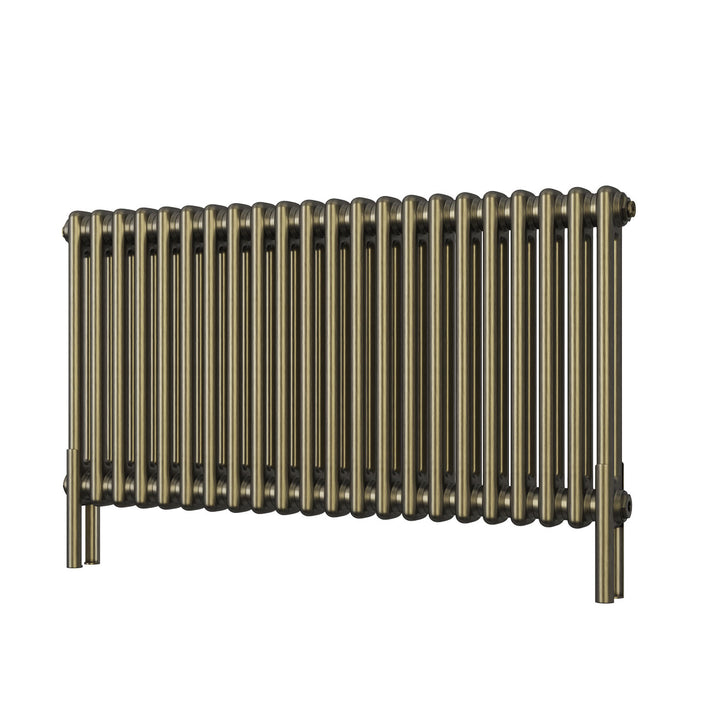 Alpha - Antique Brass Column Radiator H500mm x W988mm 2 Column - Feet Included