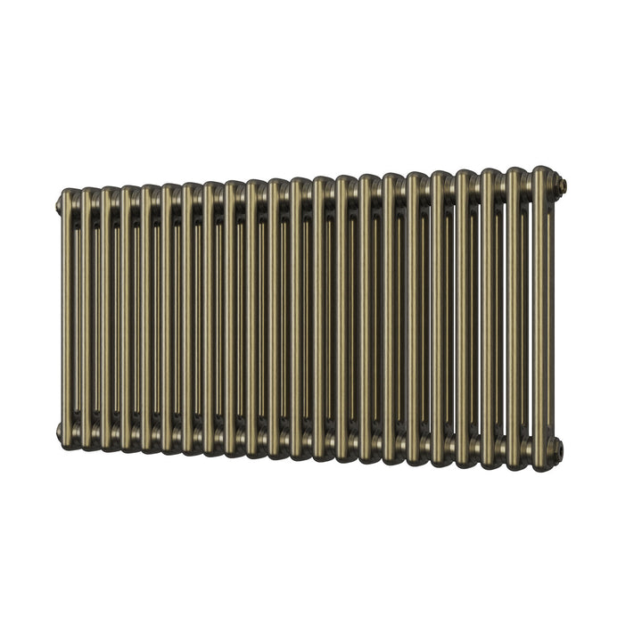 Alpha - Antique Brass Column Radiator H500mm x W988mm 2 Column