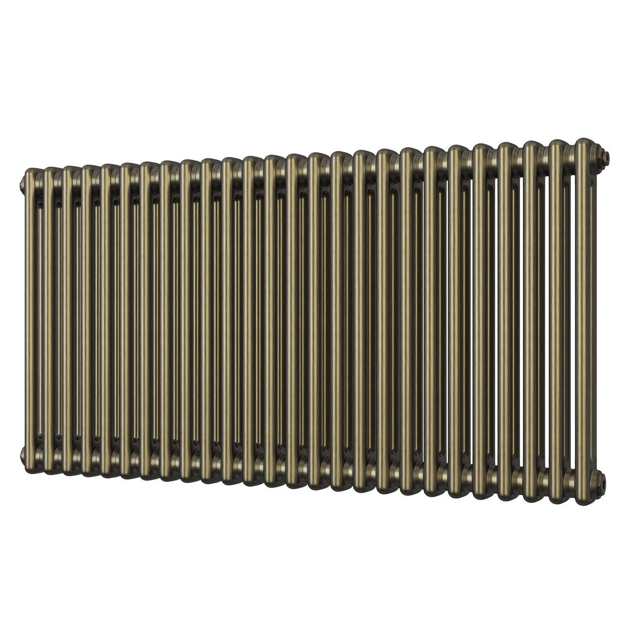 Alpha - Antique Brass Column Radiator H600mm x W1164mm 2 Column