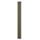 Alpha - Antique Brass Vertical Column Radiator H1800mm x W198mm 3 Column