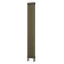 Alpha - Antique Brass Vertical Column Radiator H1800mm x W287mm 3 Column - Feet Included
