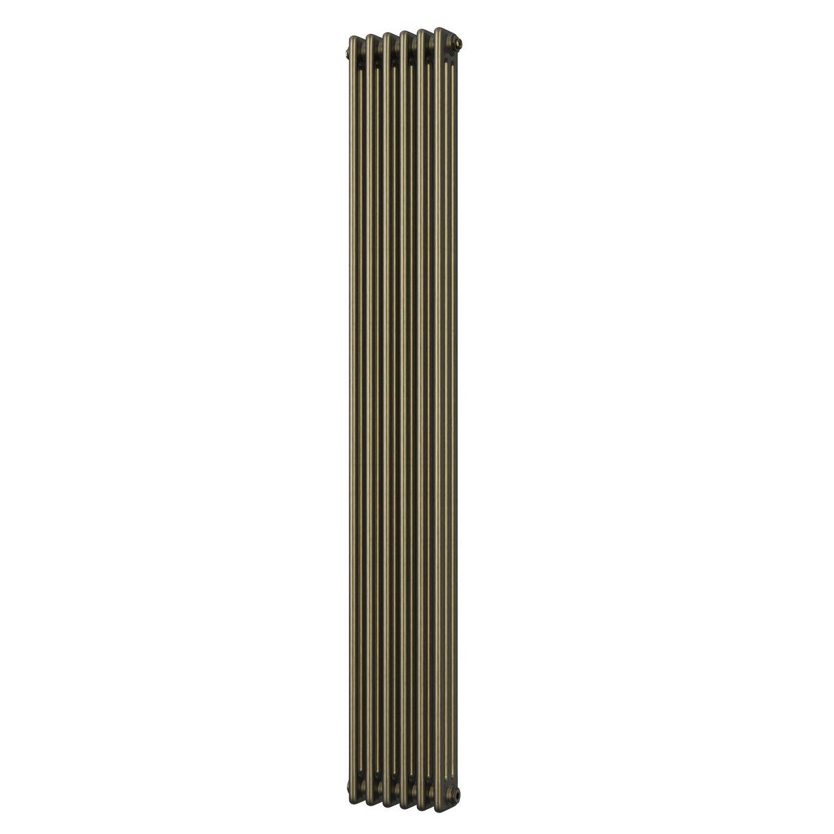 Alpha - Antique Brass Vertical Column Radiator H1800mm x W287mm 3 Column