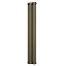 Alpha - Antique Brass Vertical Column Radiator H1800mm x W287mm 3 Column